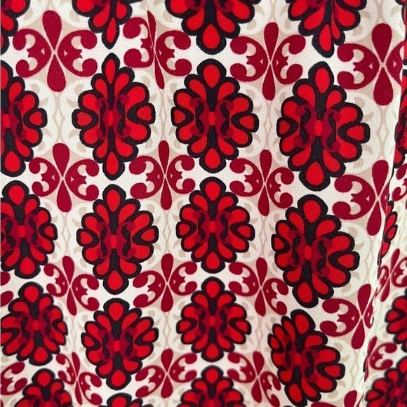 LOFT floral long sleeved blouse with bottom ties, size S - Picture 4 of 8